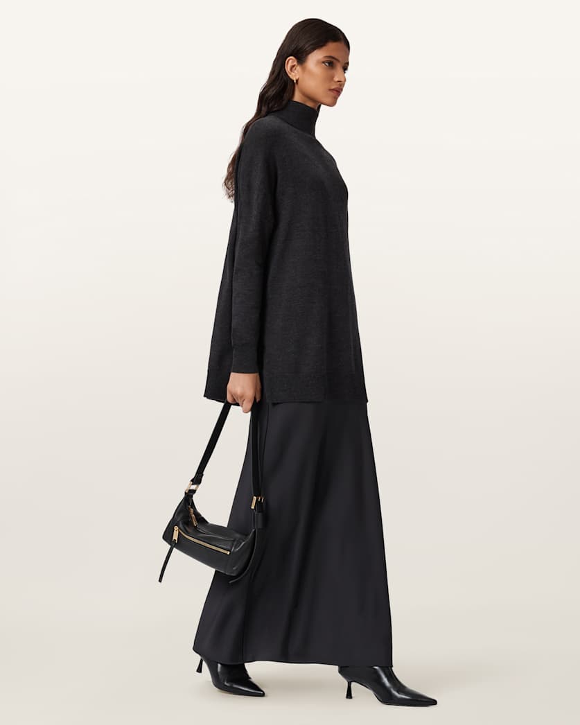 Juno 2-in-1 Dress SHADOW BLACK | ALLSAINTS FR